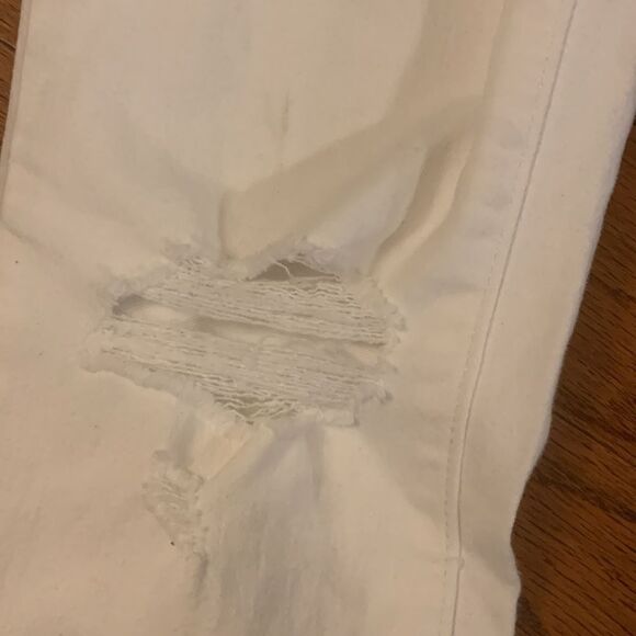 Universal Thread size 0/25R high-rise skinny white distressed jeans NWT - Picture 3 of 8